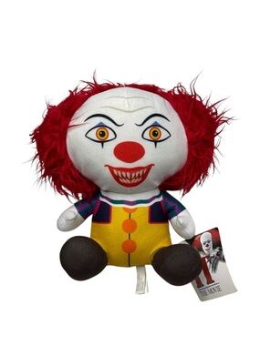 IT Pennywise The Clown Plush 1990 Tim Curry Horror Movie Toy Factory 10"